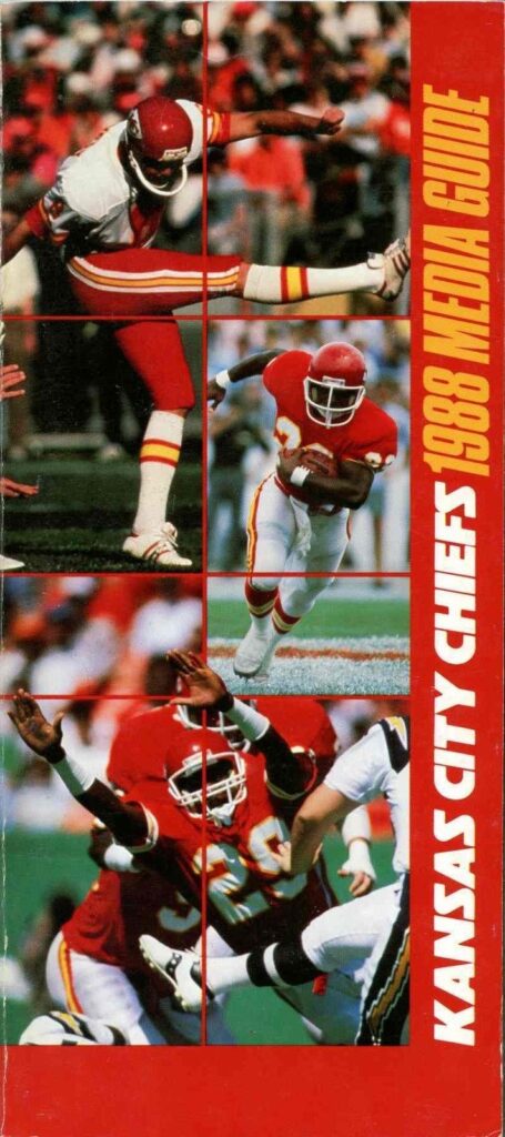 1988 Kansas City Chiefs media guide