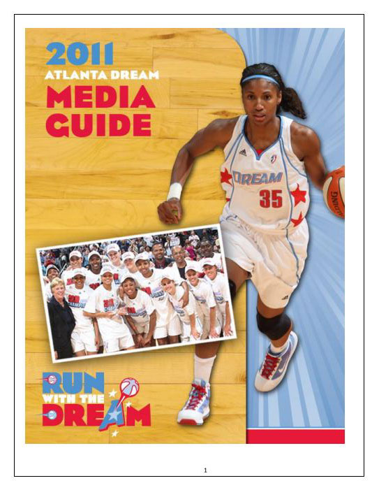 2011 Atlanta Dream media guide