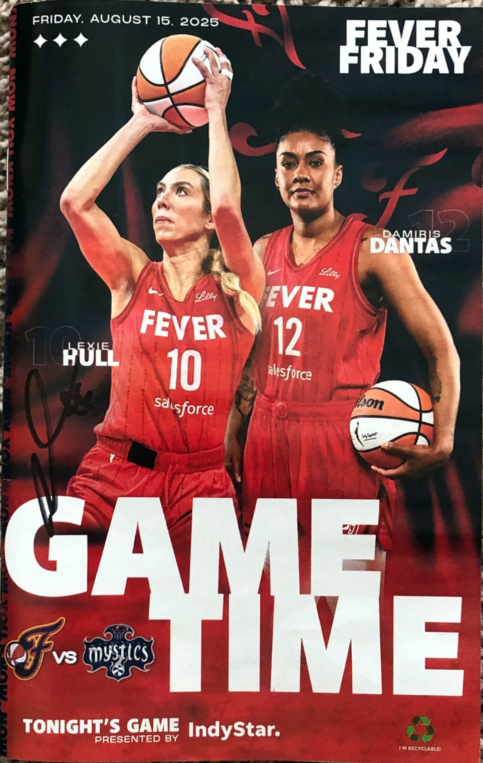 2025 Indiana Fever program