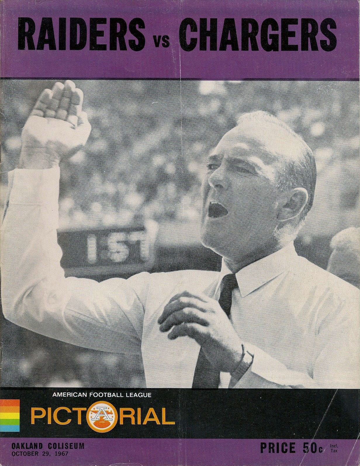 Oakland Raiders vs. San Diego Chargers (October 29, 1967)