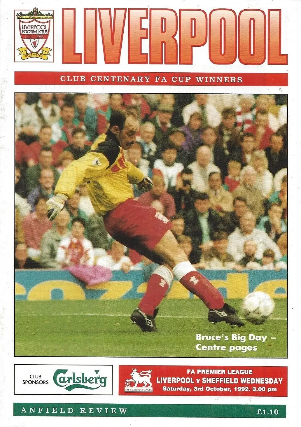 Liverpool vs. Sheffield Wednesday (October 3, 1992)