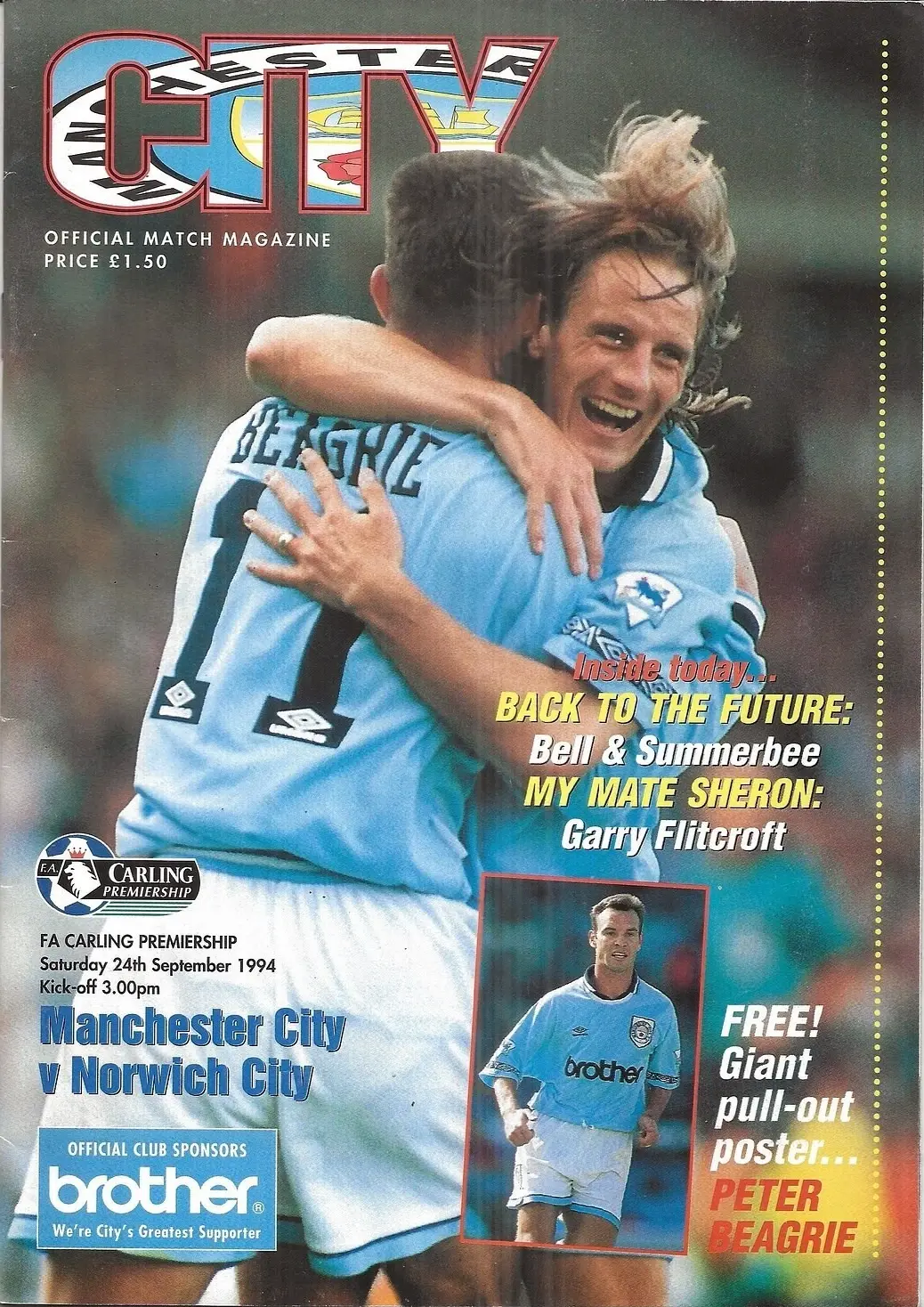 Manchester City vs. Norwich City (September 24, 1994)