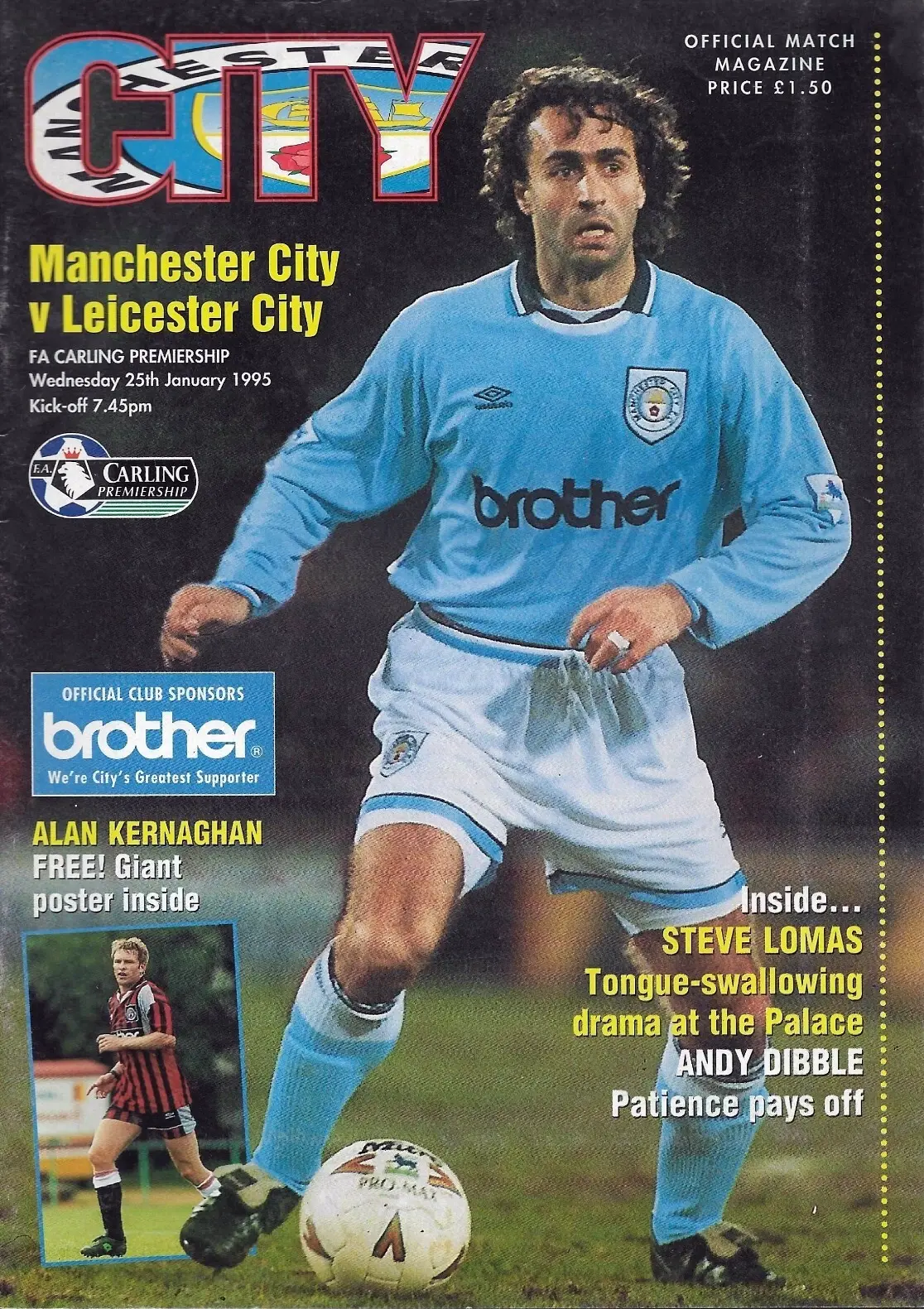 Manchester City vs. Leicester City (January 25, 1995)