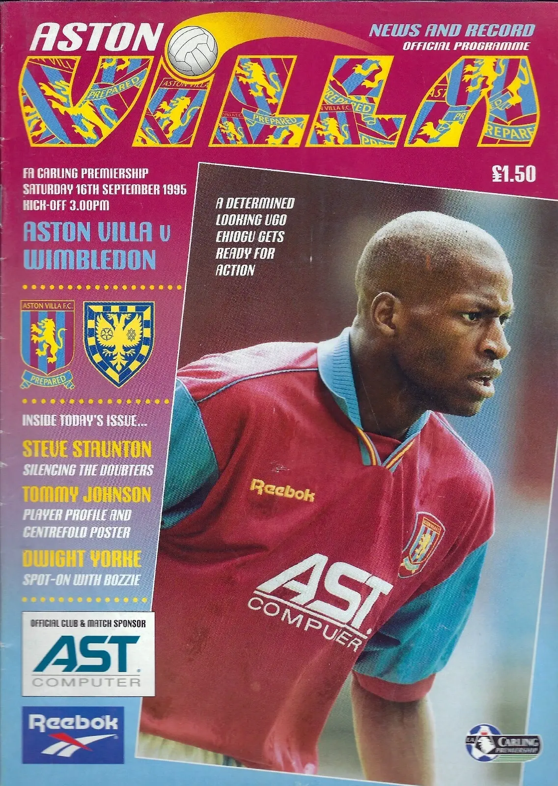 Aston Villa vs. Wimbledon (September 16, 1995)