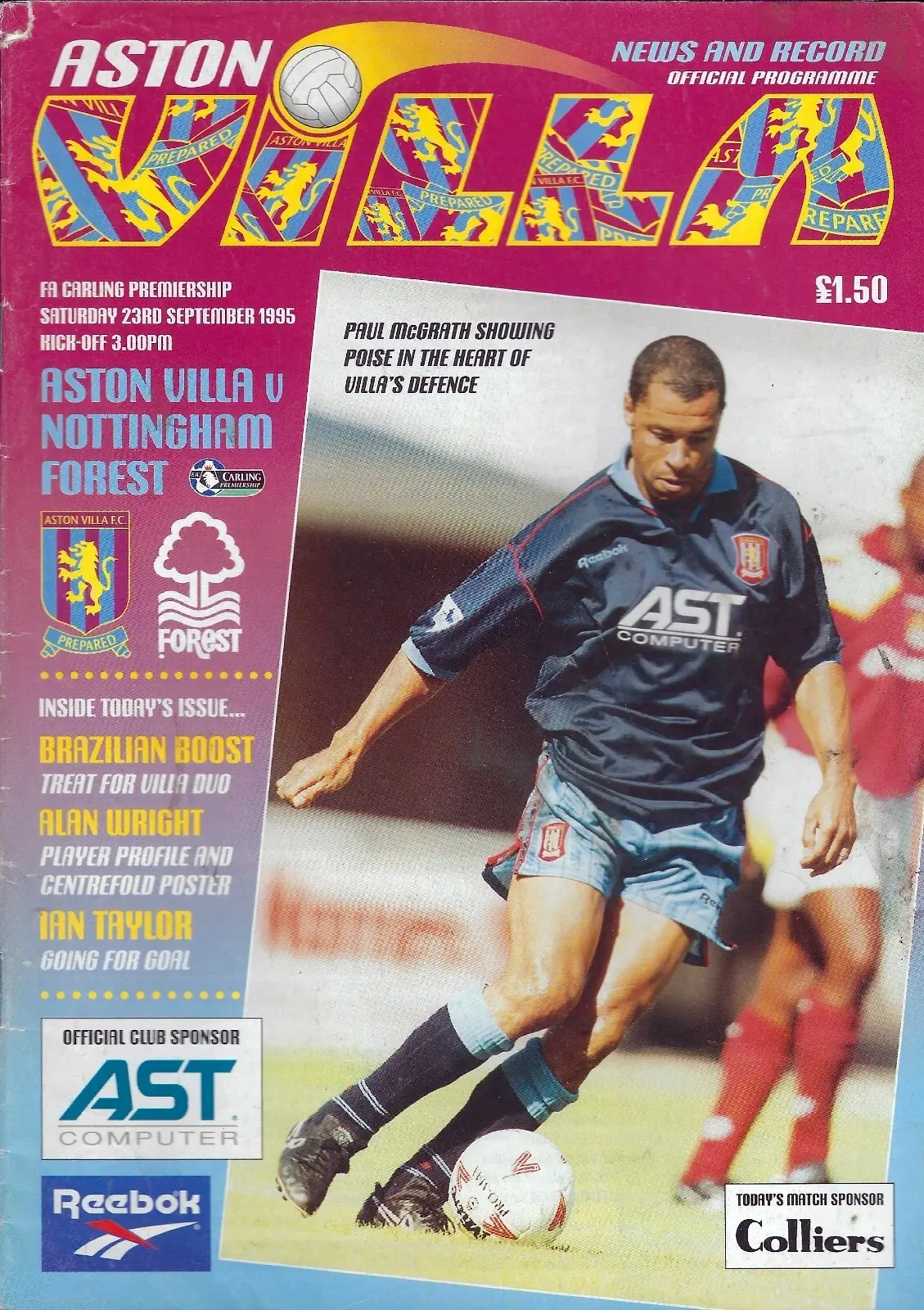 Aston Villa vs. Nottingham Forest (September 23, 1995)
