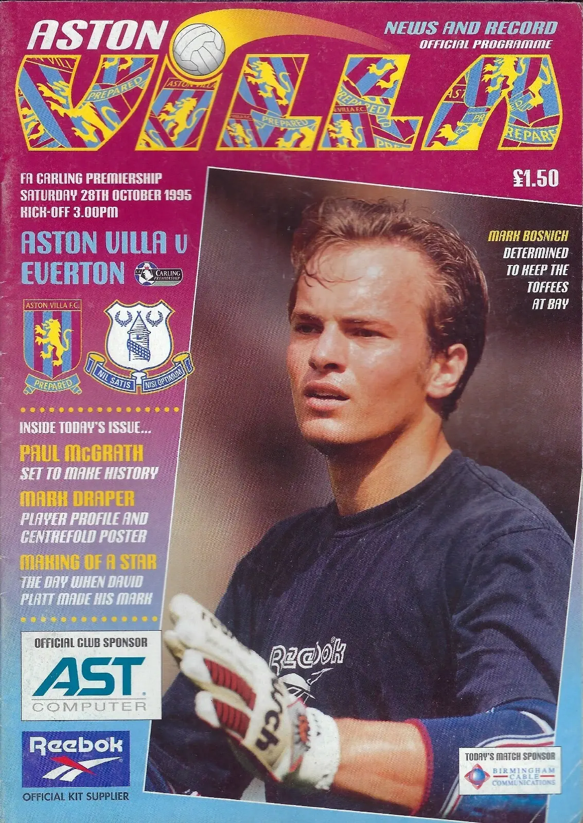 Aston Villa vs. Everton (October 28, 1995)