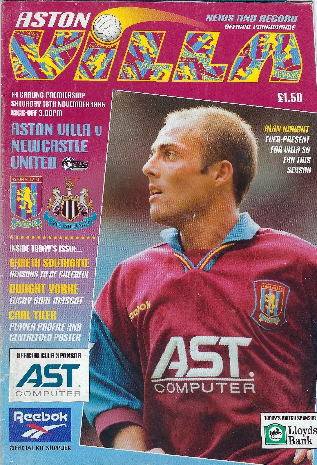 Aston Villa vs. Newcastle United (November 18, 1995)