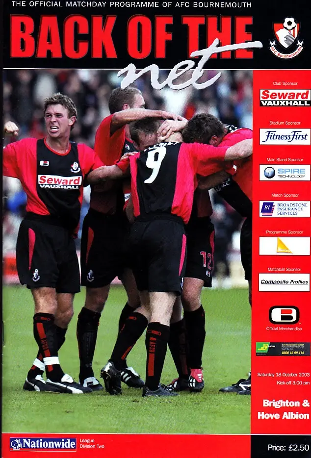 AFC Bournemouth vs. Brighton & Hove Albion (October 18, 2003)