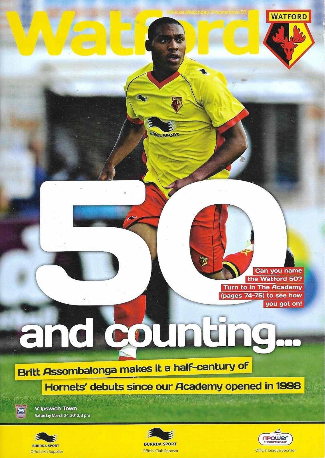 Watford vs. Ipswich Town (March 24, 2012)