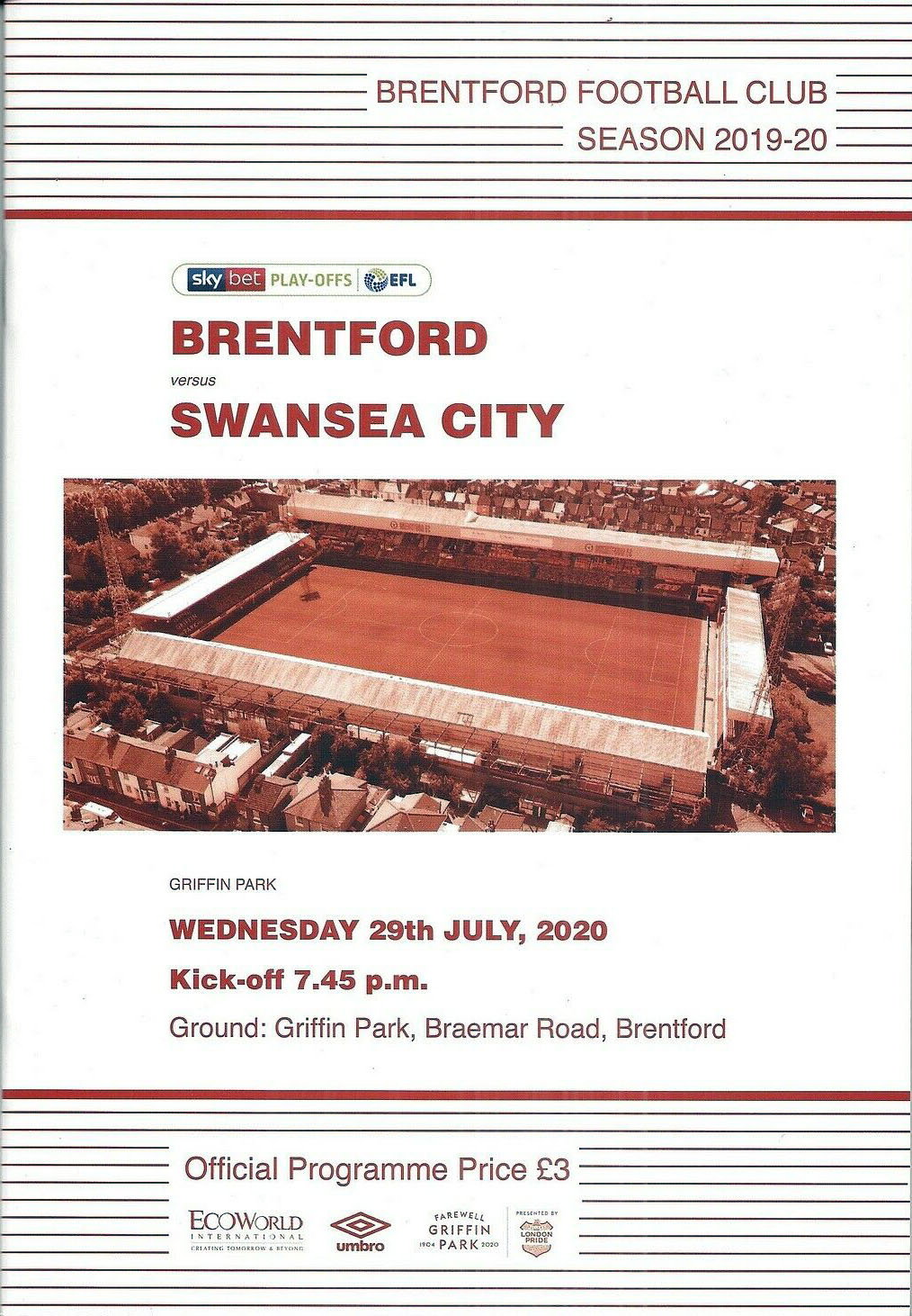 Brentford vs. Swansea City (July 29, 2020)