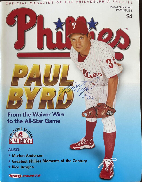 1999 Philadelphia Phillies program