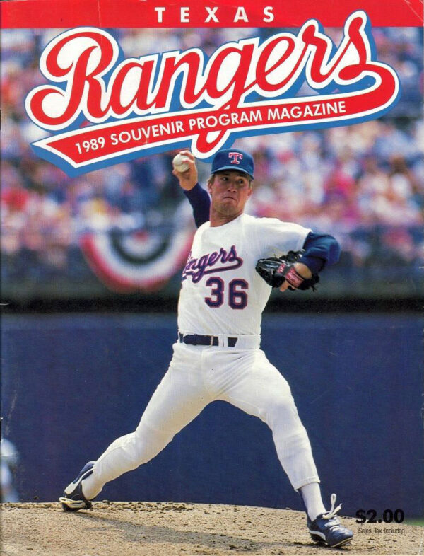 1989 Texas Rangers program