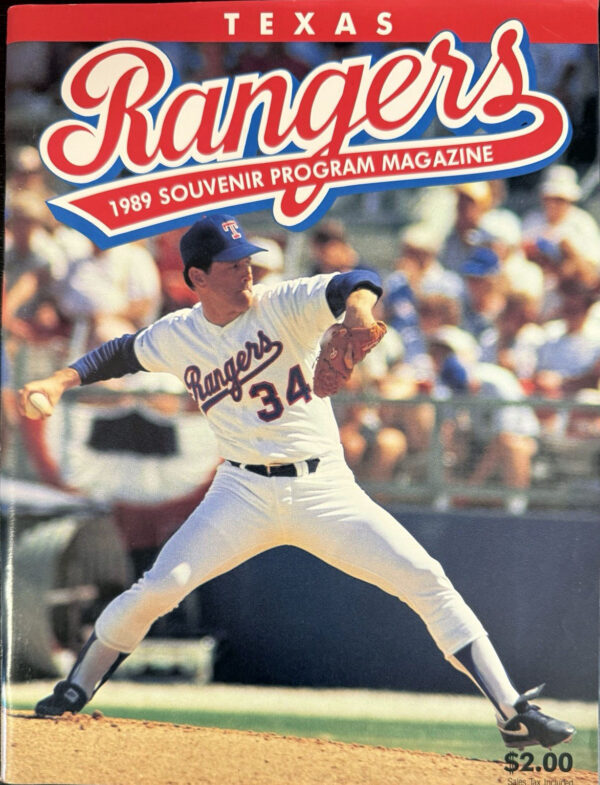 1989 Texas Rangers program