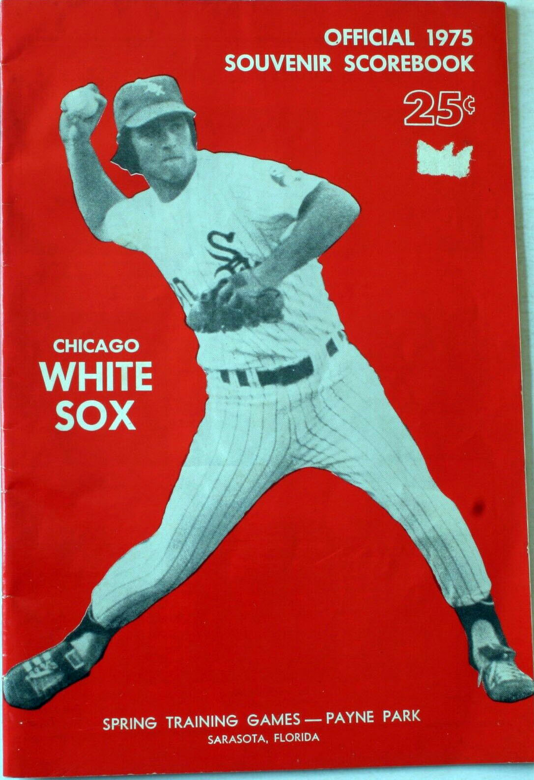 1975 Chicago White Sox spring training program