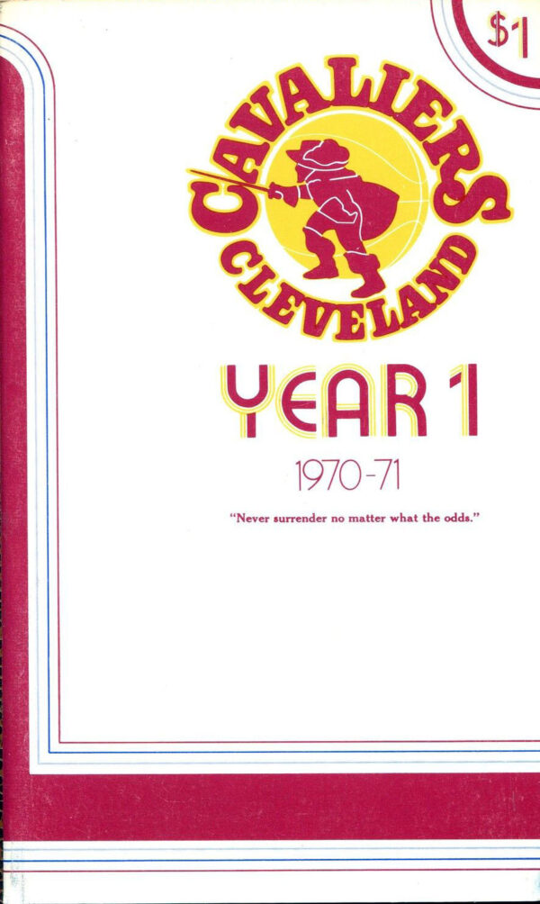 1970-71 Cleveland Cavaliers media guide