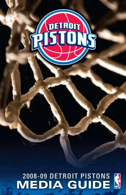 2008-09 Detroit Pistons media guide