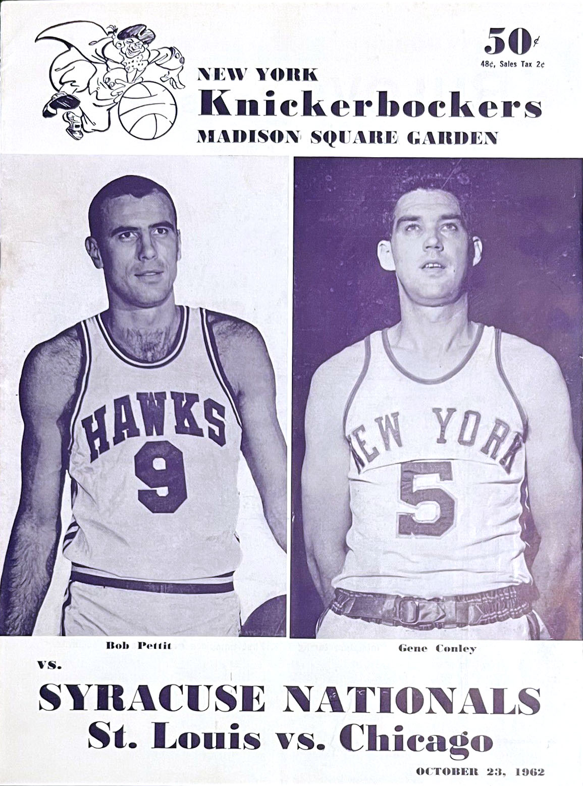 1962-63 New York Knicks program