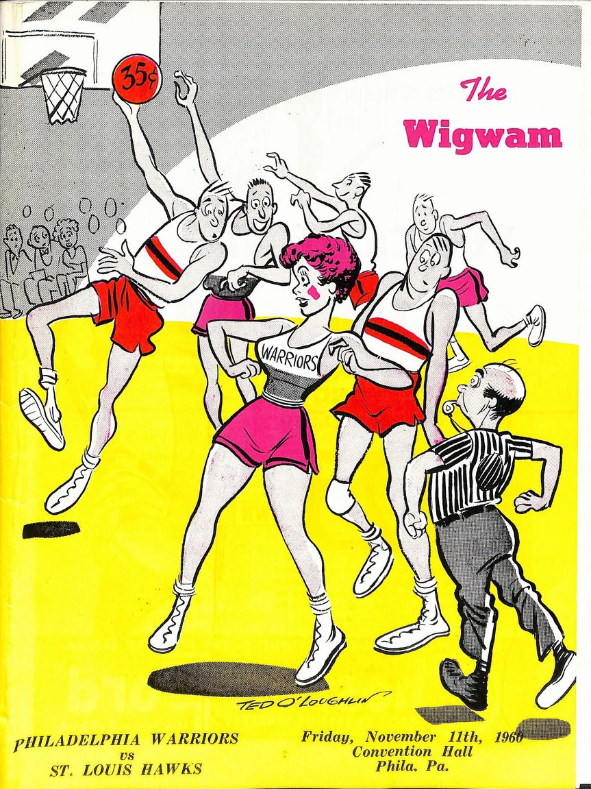 1960-61 Philadelphia Warriors program