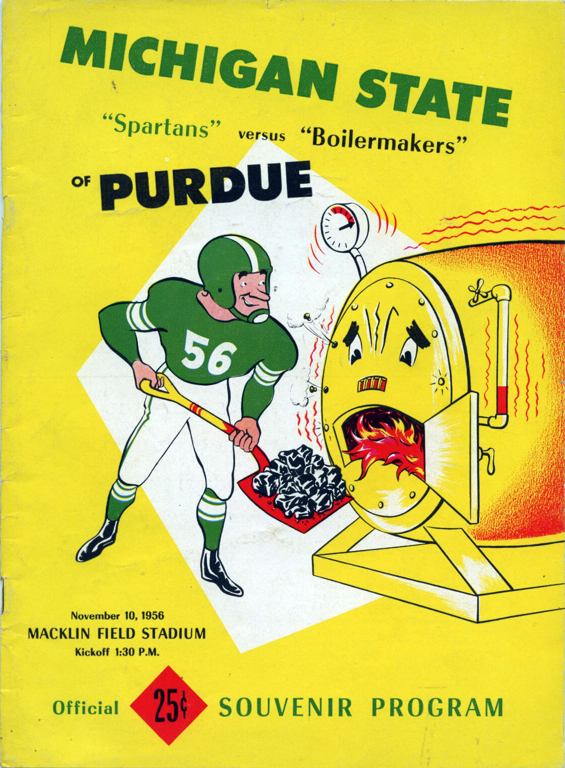 Michigan State Spartans vs. Purdue Boilermakers (November 10, 1956)