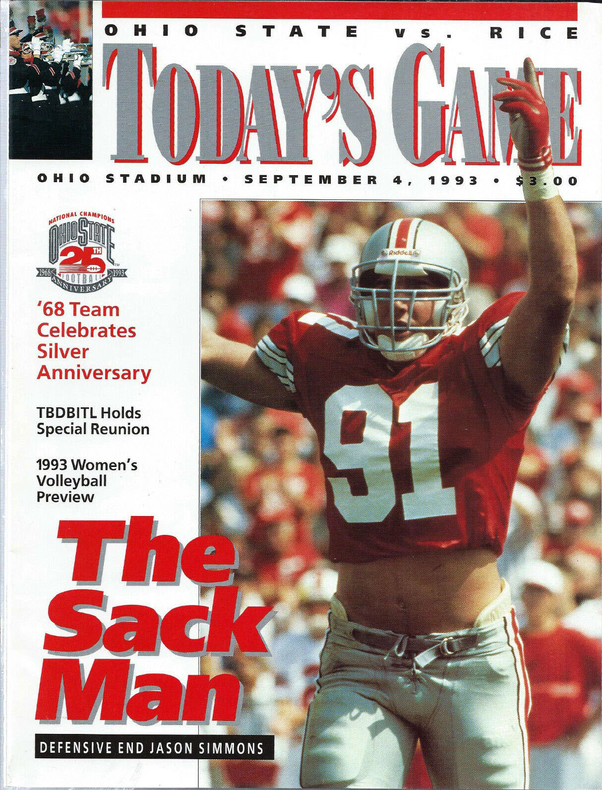 Ohio State Buckeyes vs. Rice Owls (September 4, 1993)