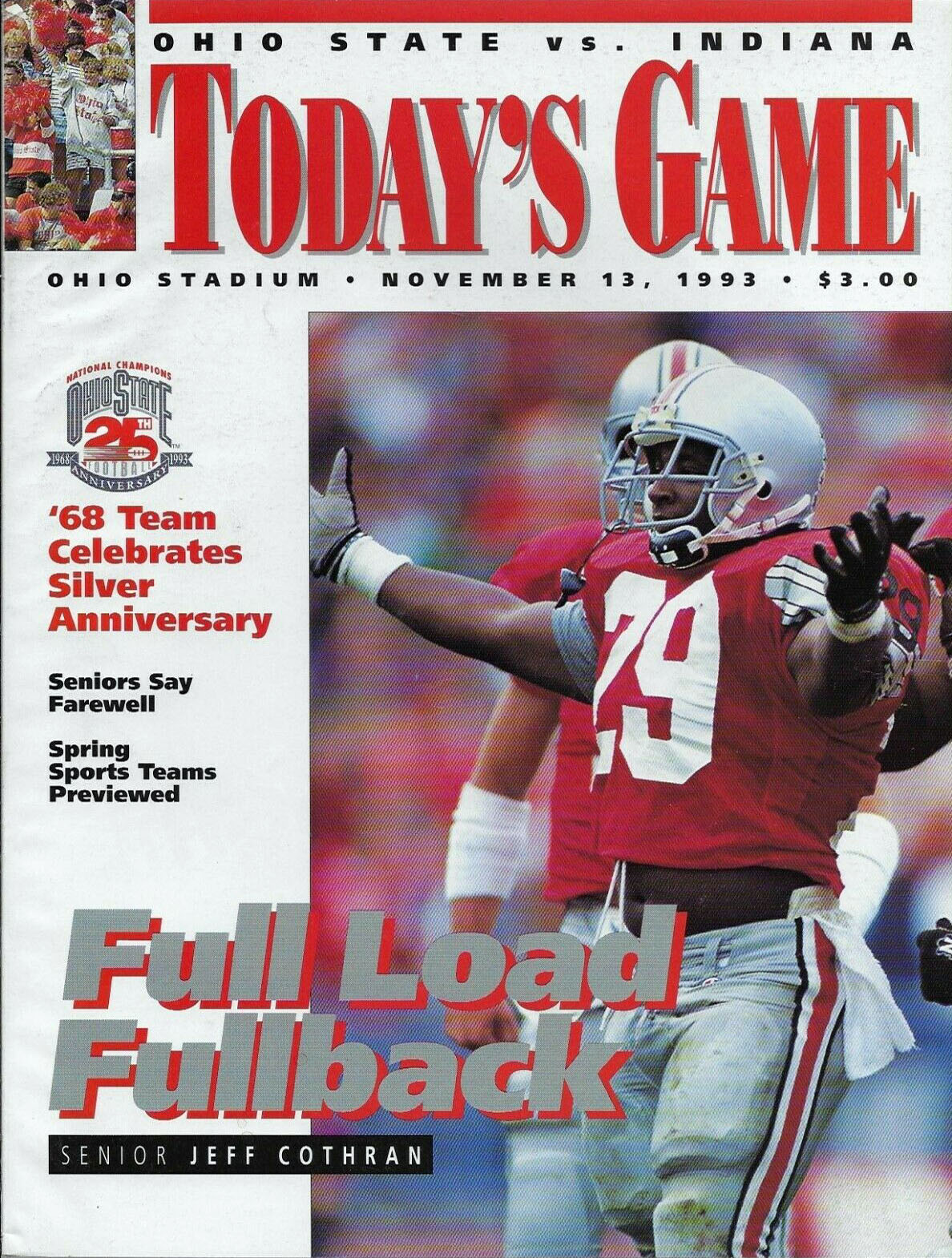 Ohio State Buckeyes vs. Indiana Hoosiers (November 13, 1993)