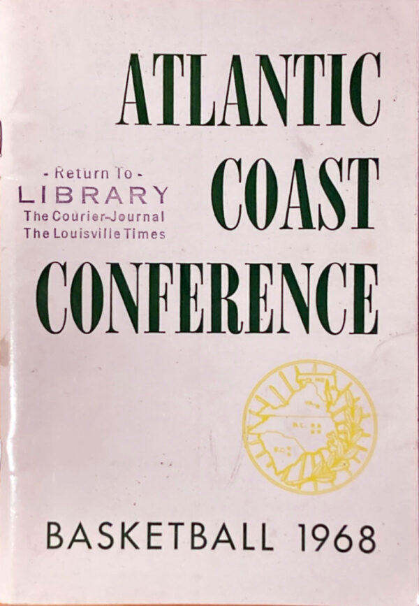 1967-68 Atlantic Coast Conference men's basketball media guide/yearbook