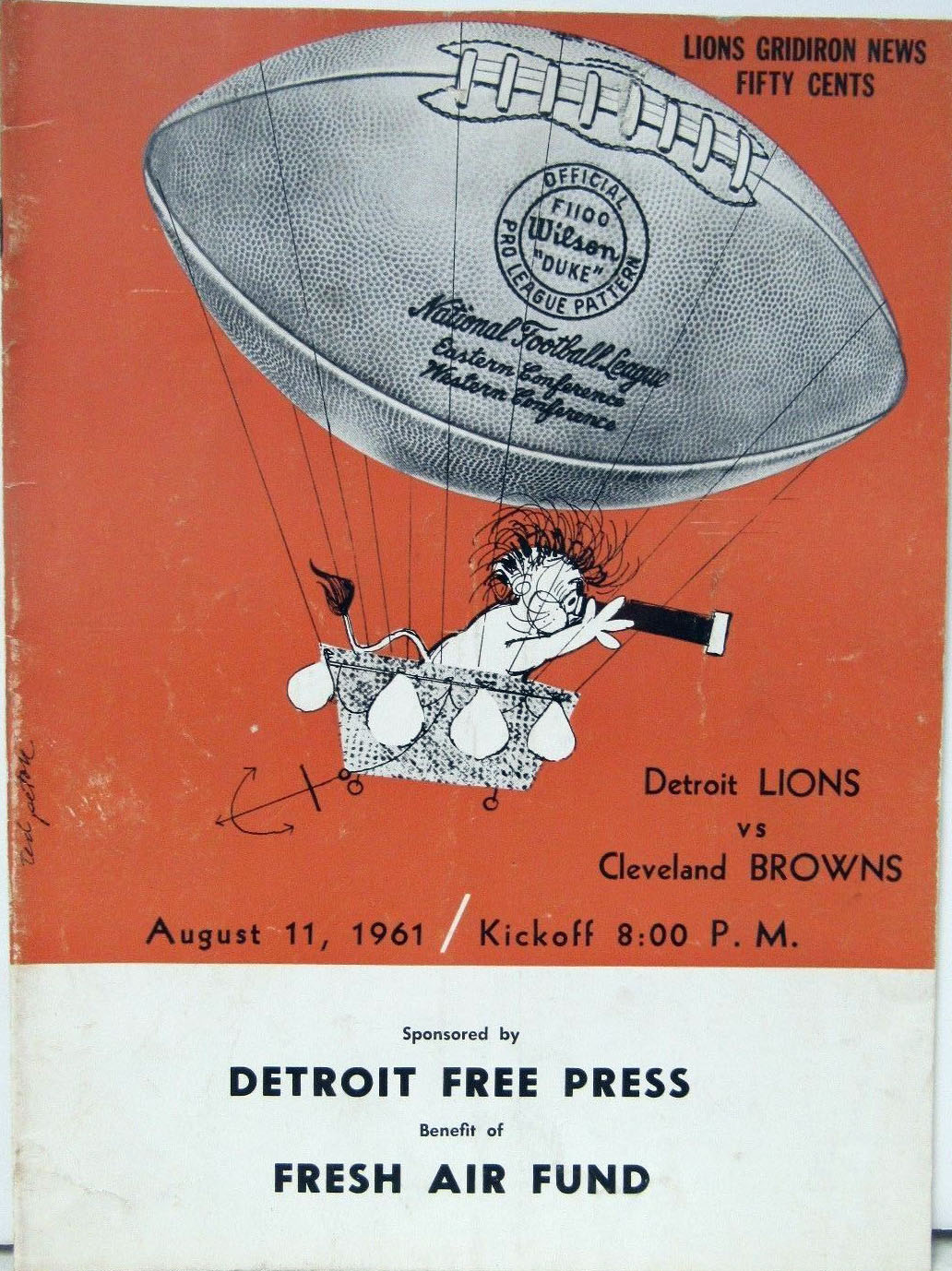 Detroit Lions vs. Cleveland Browns (August 11, 1961)