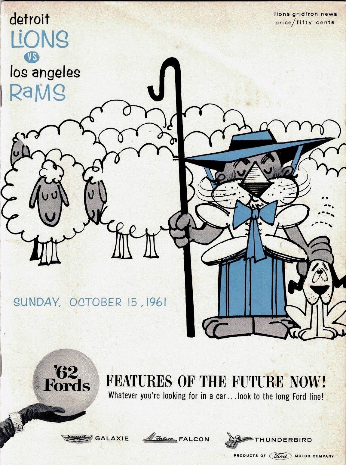 Detroit Lions vs. Los Angeles Rams (October 15, 1961)