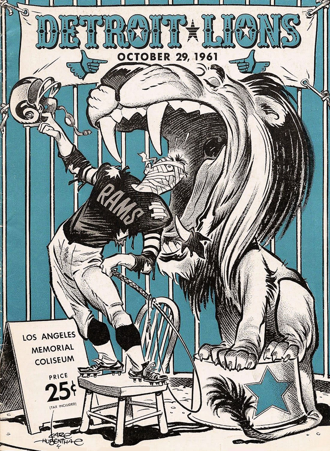 Los Angeles Rams vs. Detroit Lions (October 29, 1961)