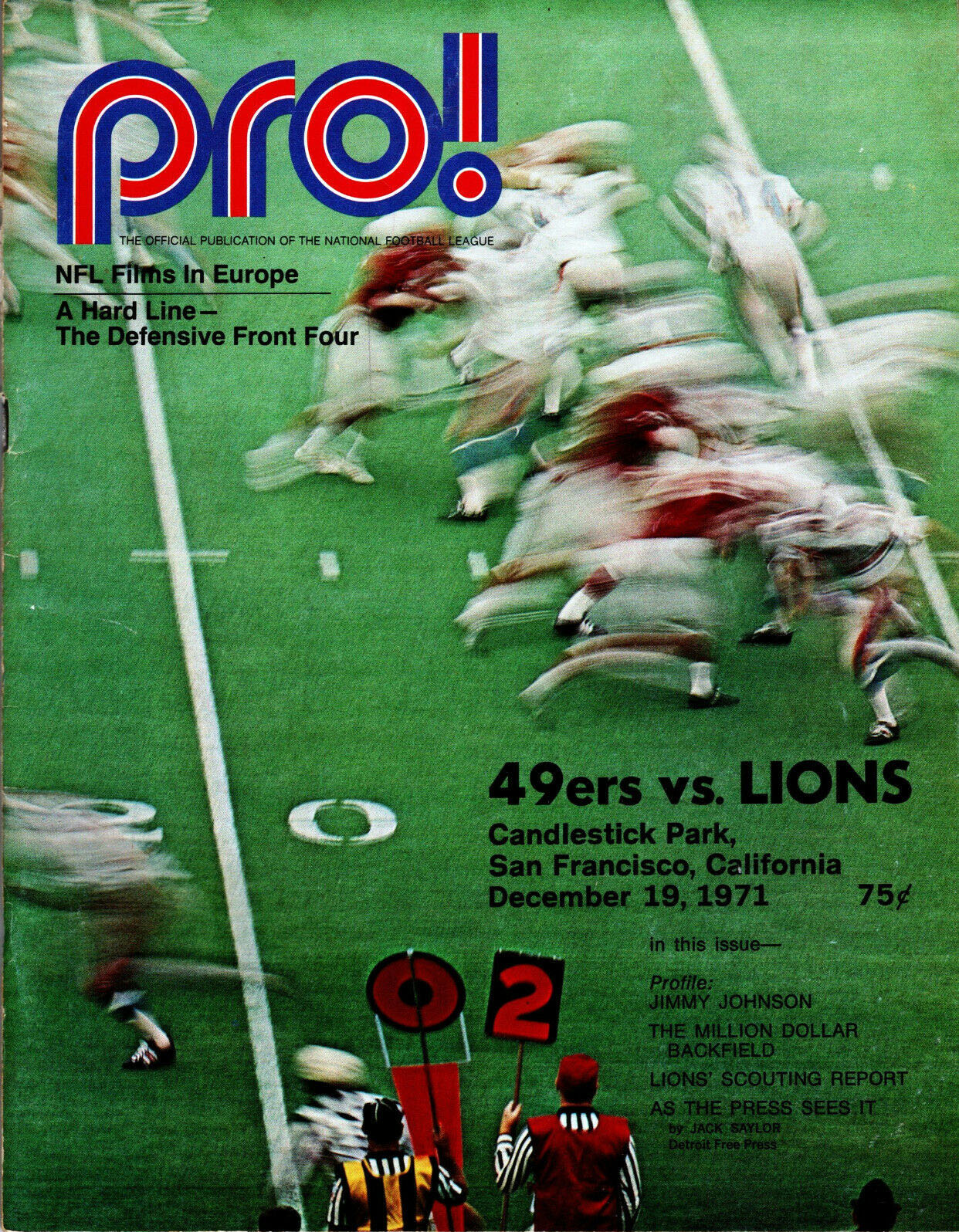 San Francisco 49ers vs. Detroit Lions (December 19, 1971)