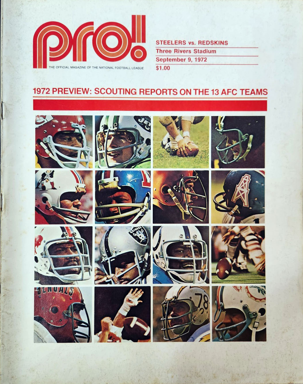 Pittsburgh Steelers vs. Washington Redskins (September 9, 1972)