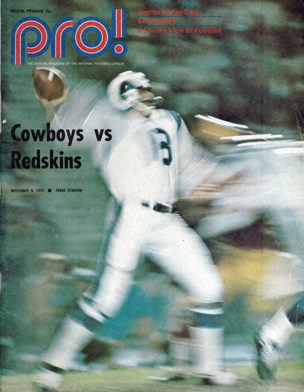 Dallas Cowboys vs. Washington Redskins (December 9, 1972)