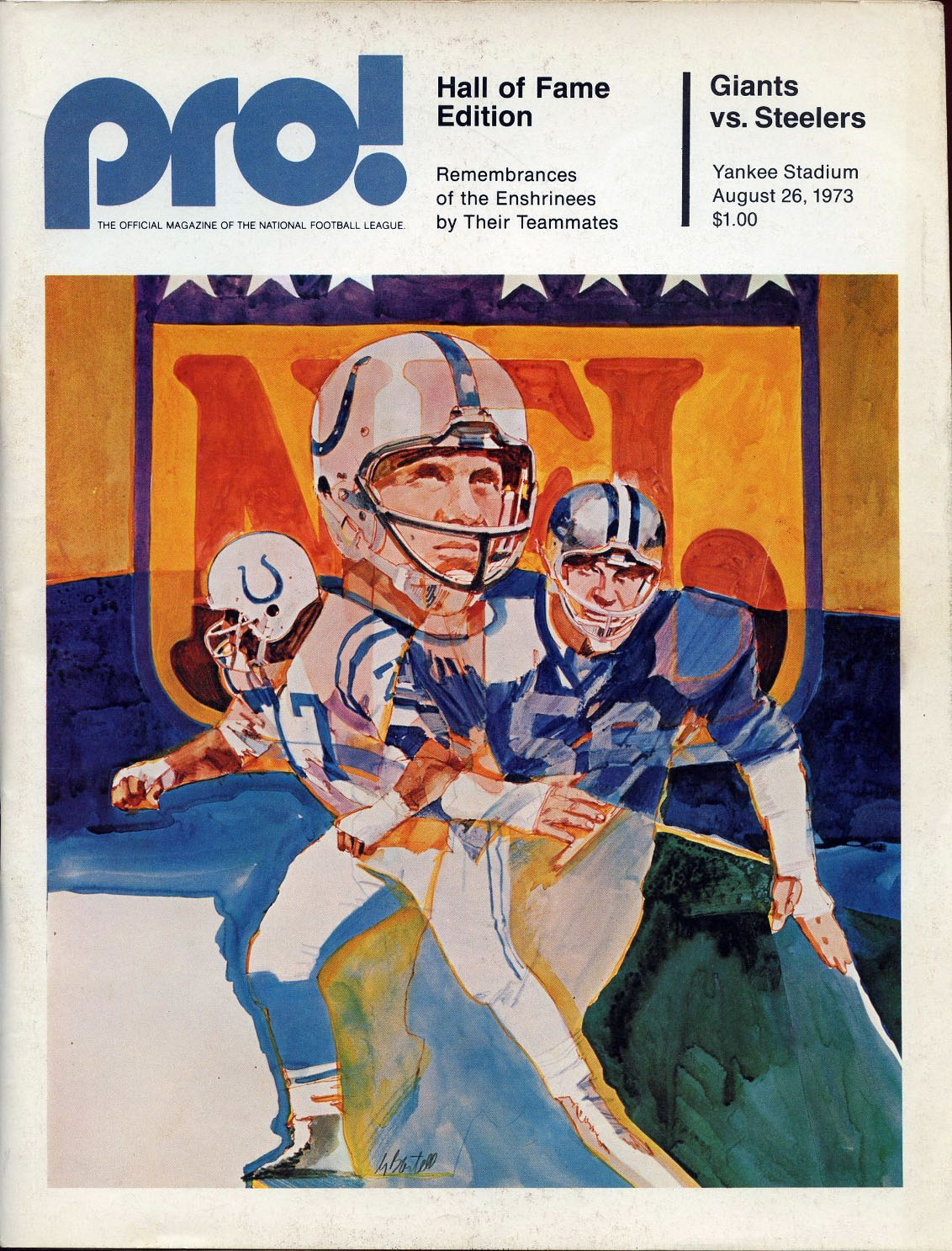 New York Giants vs. Pittsburgh Steelers (August 26, 1973)