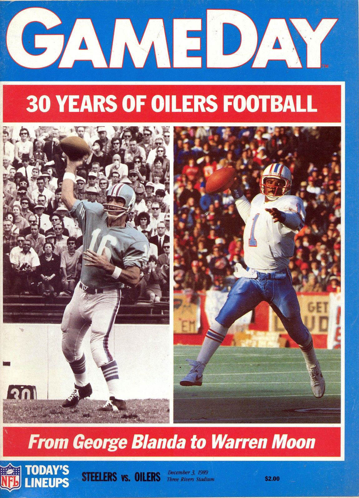 Pittsburgh Steelers vs. Houston Oilers (December 3, 1989)