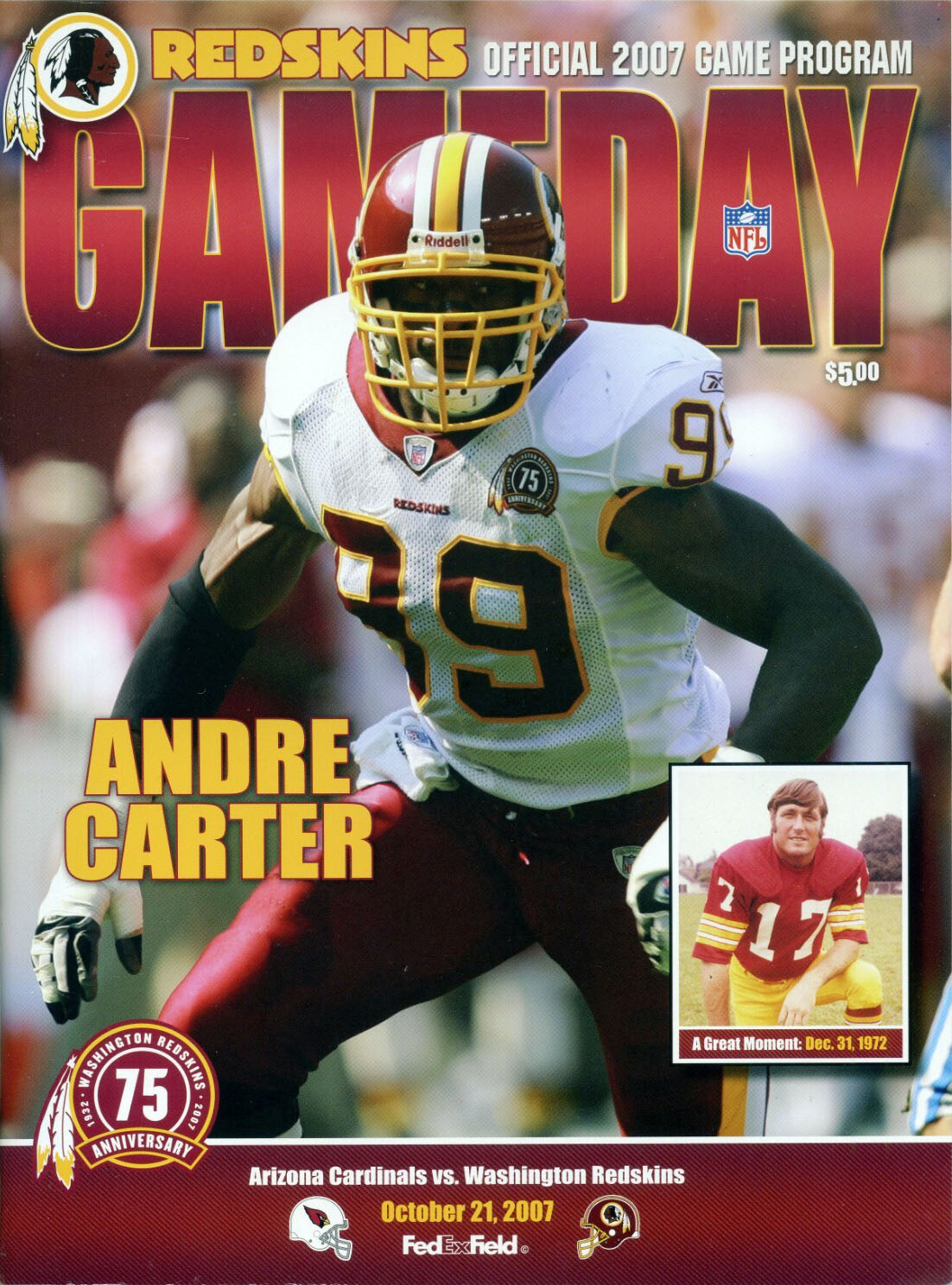 Washington Redskins vs. Arizona Cardinals (October 21, 2007)