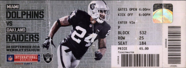 Oakland Raiders vs. Miami Dolphins (September 28, 2014)