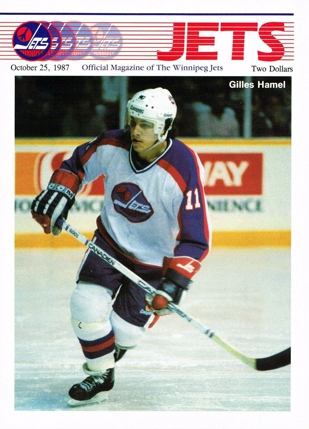 1987-88 Winnipeg Jets program