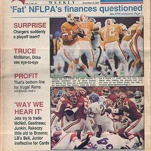 Pro Football Weekly (November 13, 1987)
