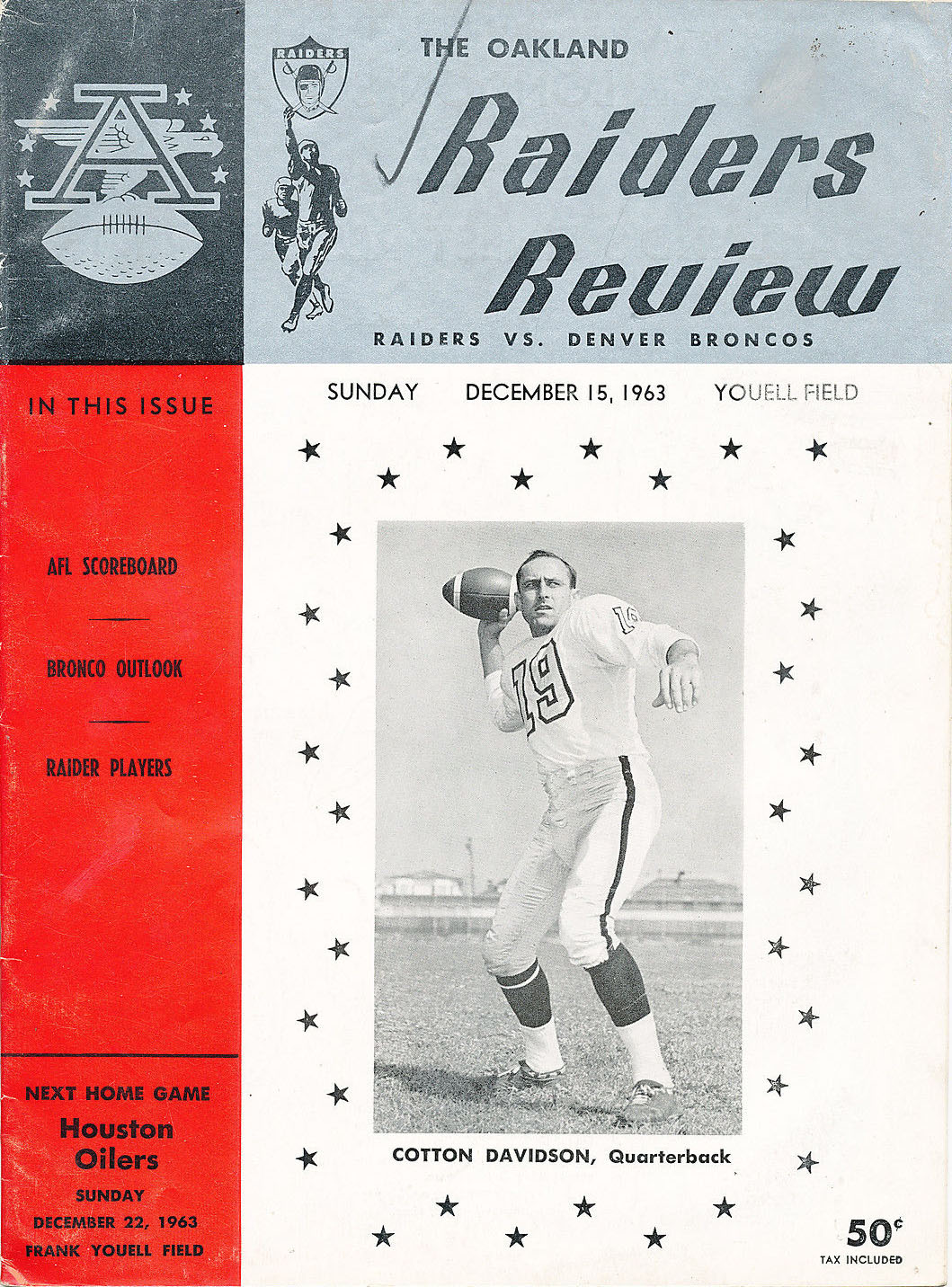 Oakland Raiders vs. Denver Broncos (December 15, 1963)