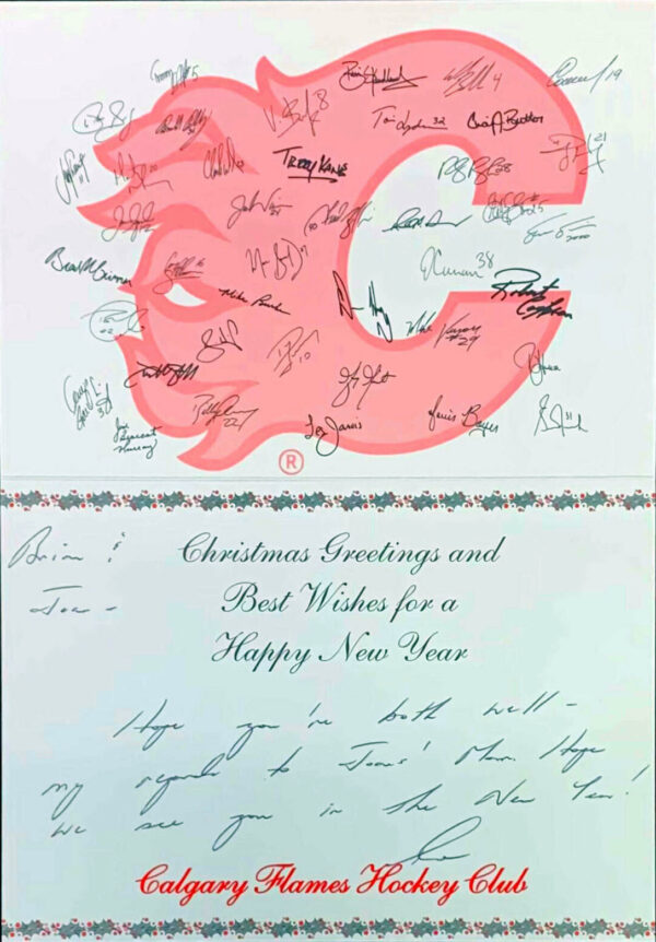 1999 Calgary Flames Christmas Card