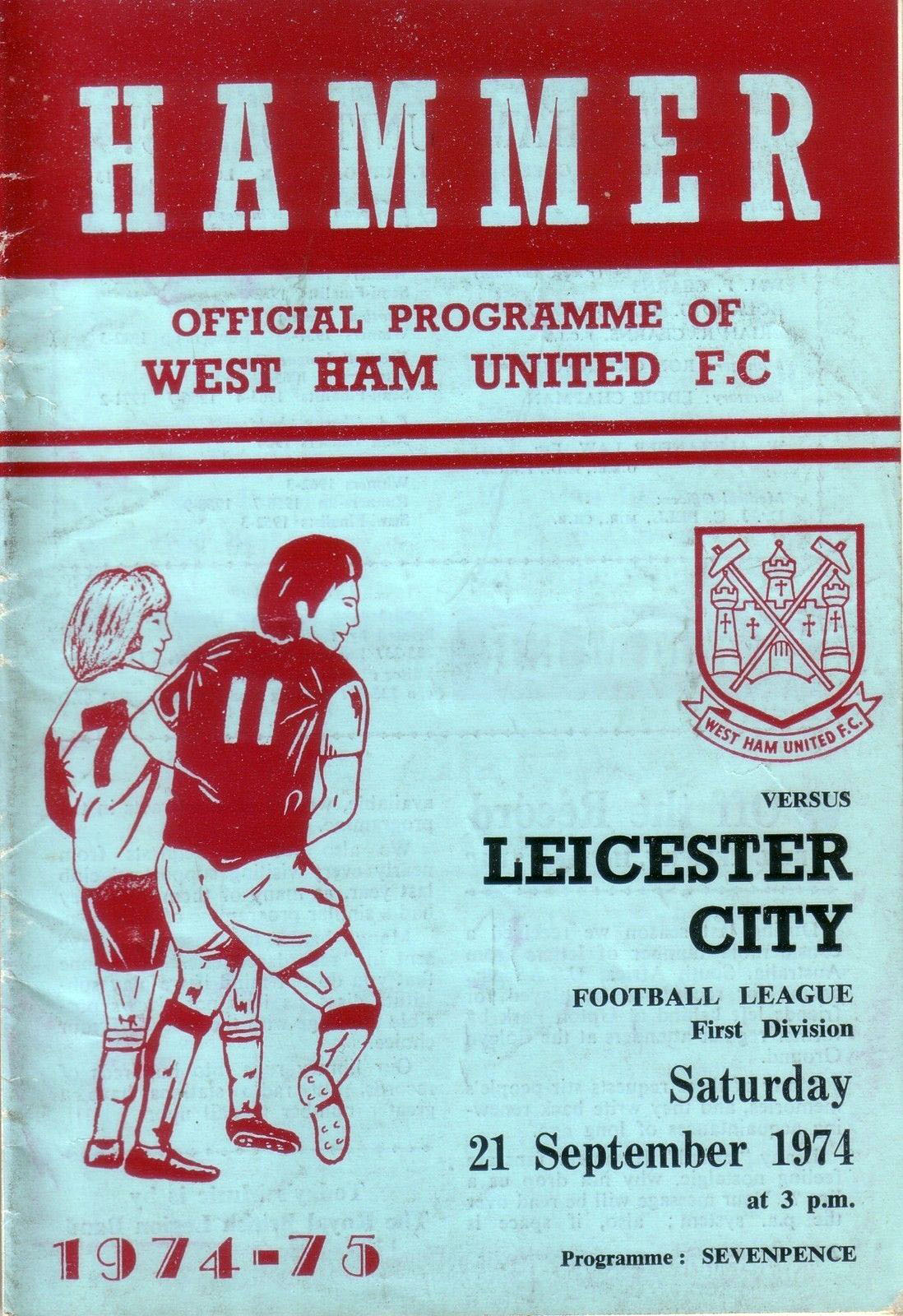 West Ham United vs. Leicester City (September 21, 1974)