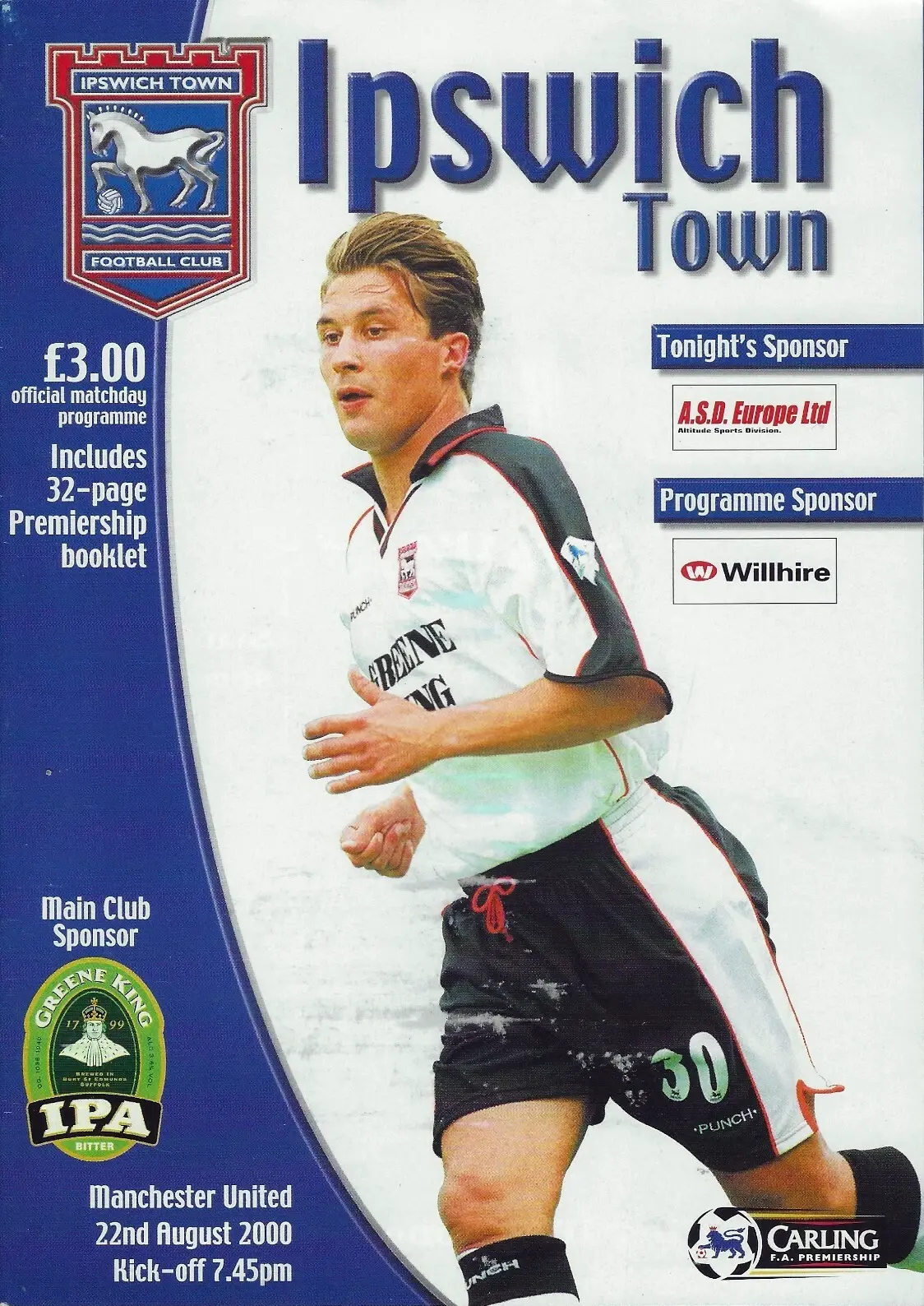 Ipswich Town vs. Manchester United (August 2, 2000)