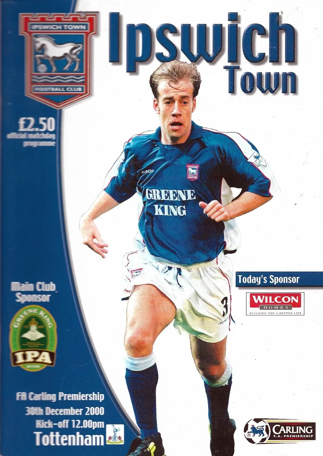 Ipswich Town vs. Tottenham Hotspur (December 30, 2000)