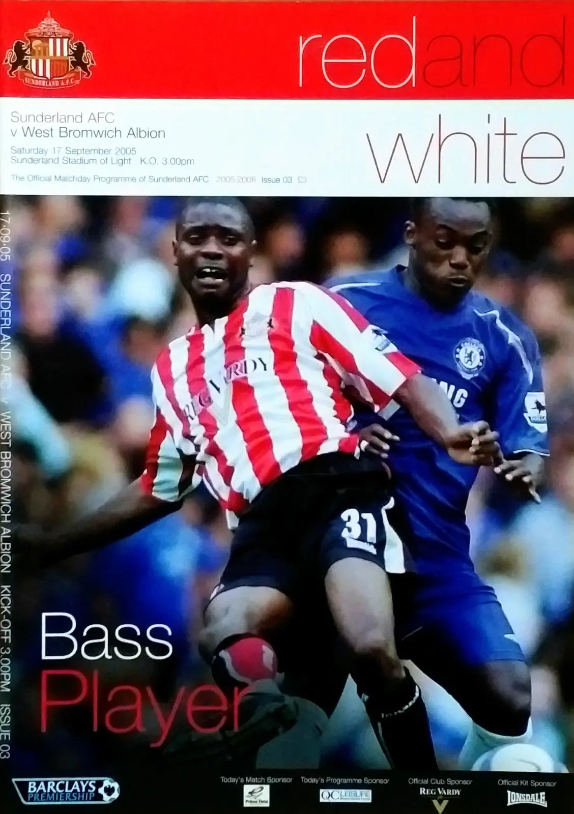 Sunderland vs. West Bromwich Albion (September 17, 2005)