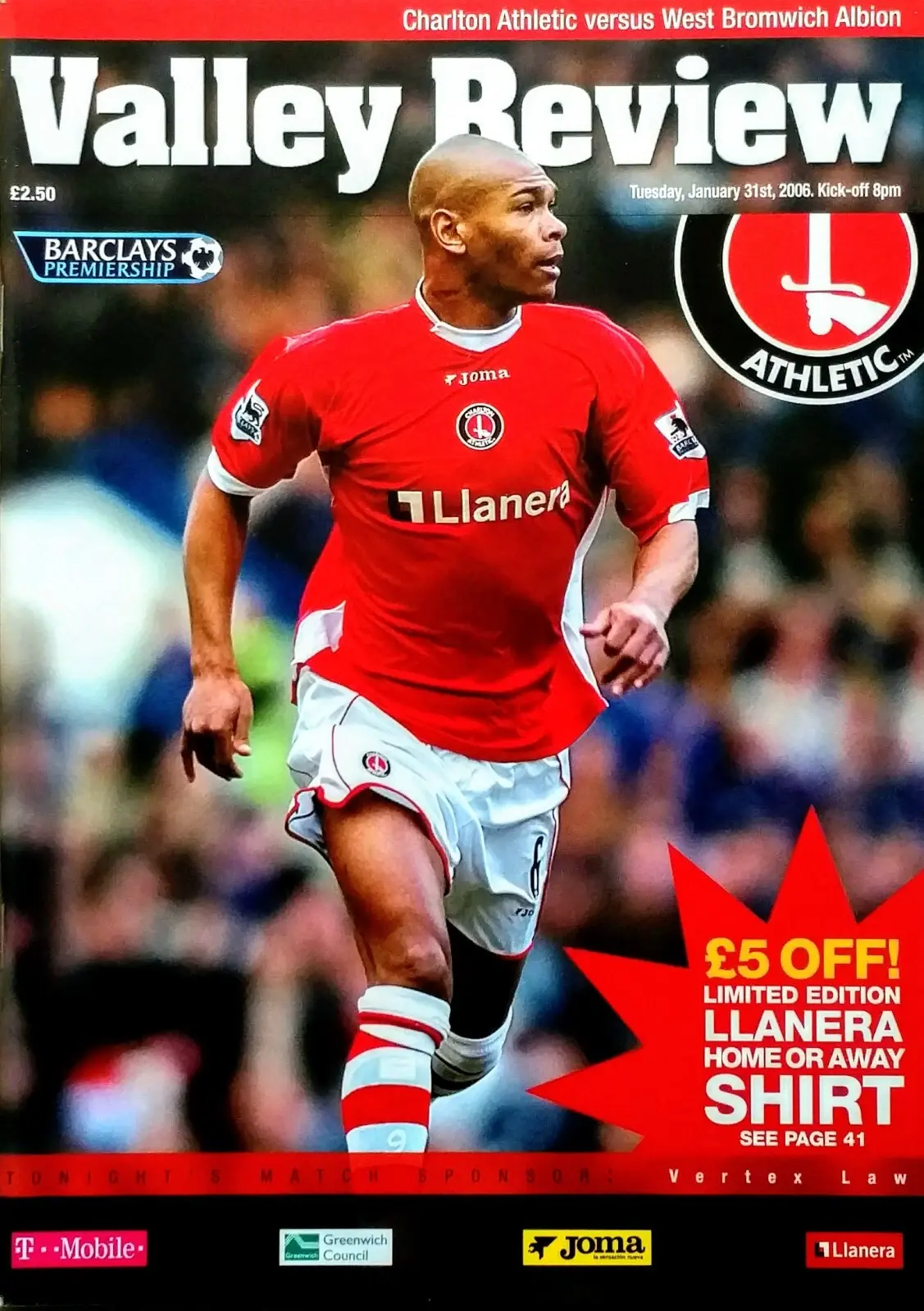 Charlton Athletic vs. West Bromwich Albion (January 31, 2006)