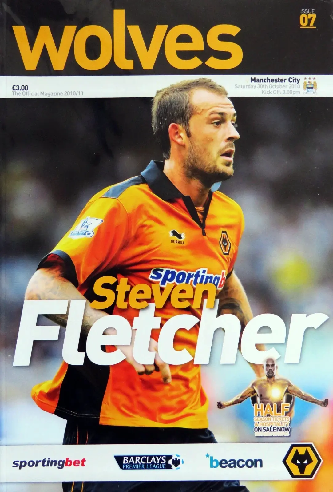 Wolverhampton Wanderers vs. Manchester City (October 30, 2010)