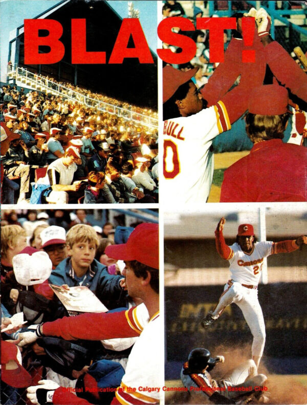 1986 Calgary Cannons program