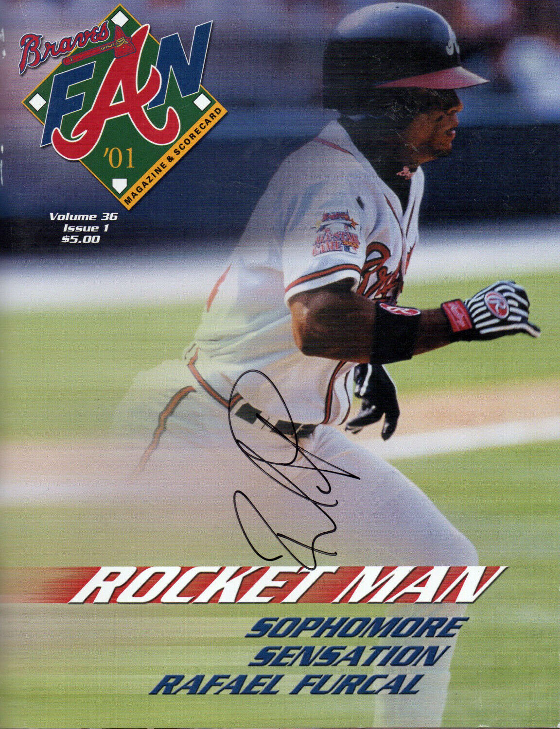 2001 Atlanta Braves program