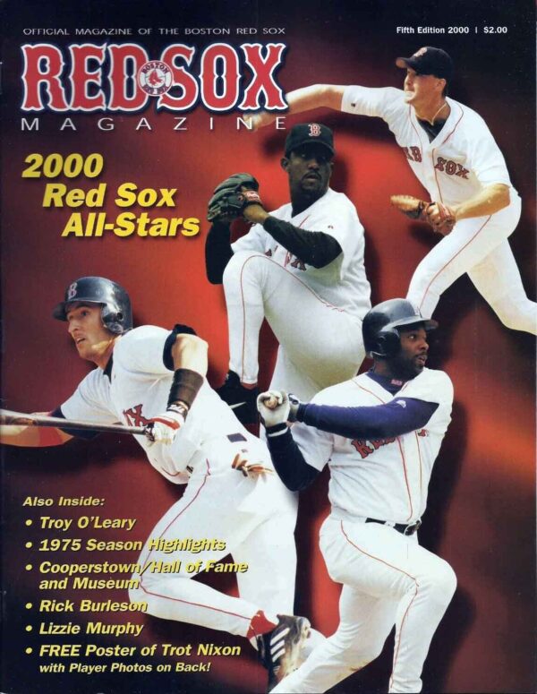 2000 Boston Red Sox program