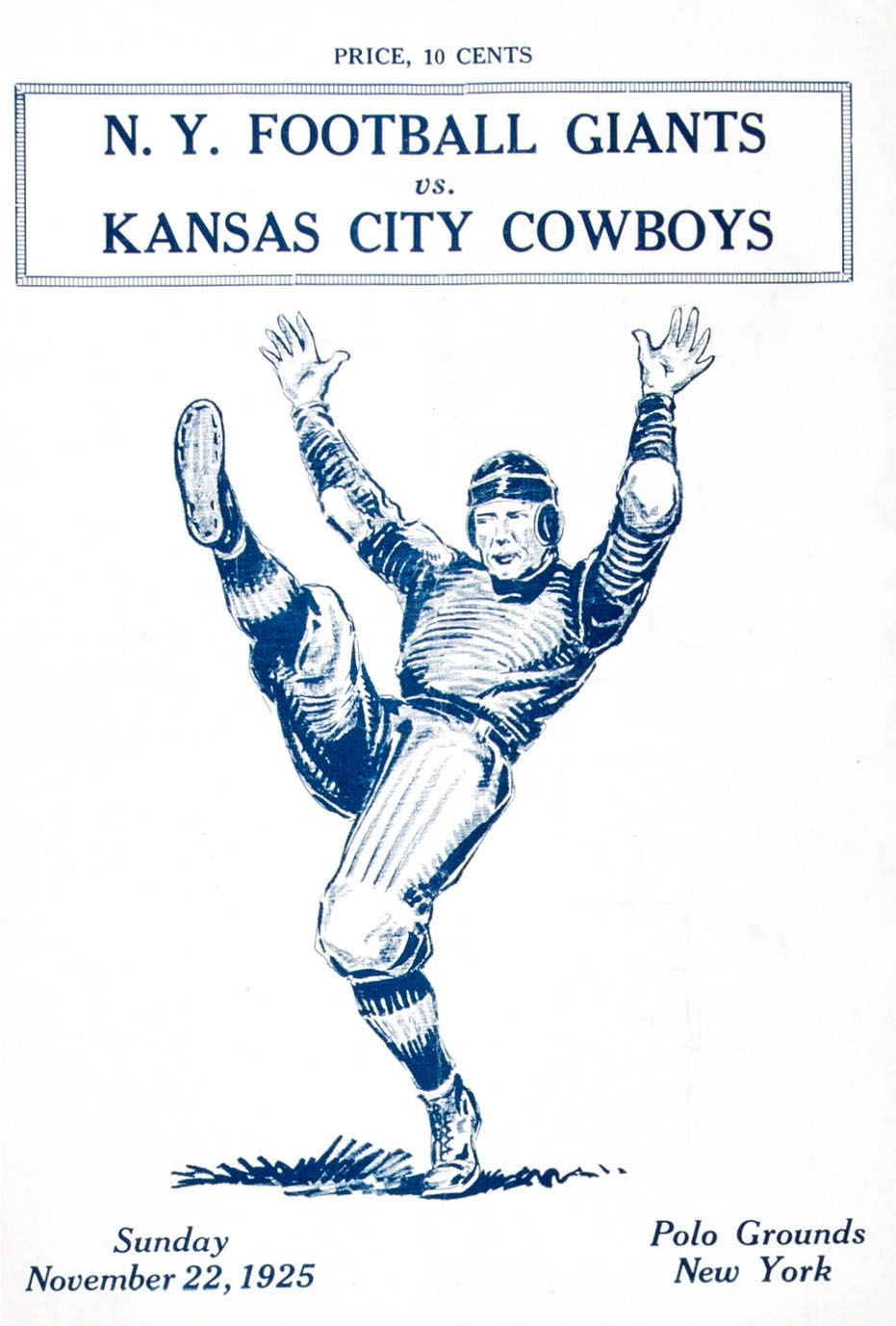 New York Giants vs. Kansas City Cowboys (November 22, 1925)